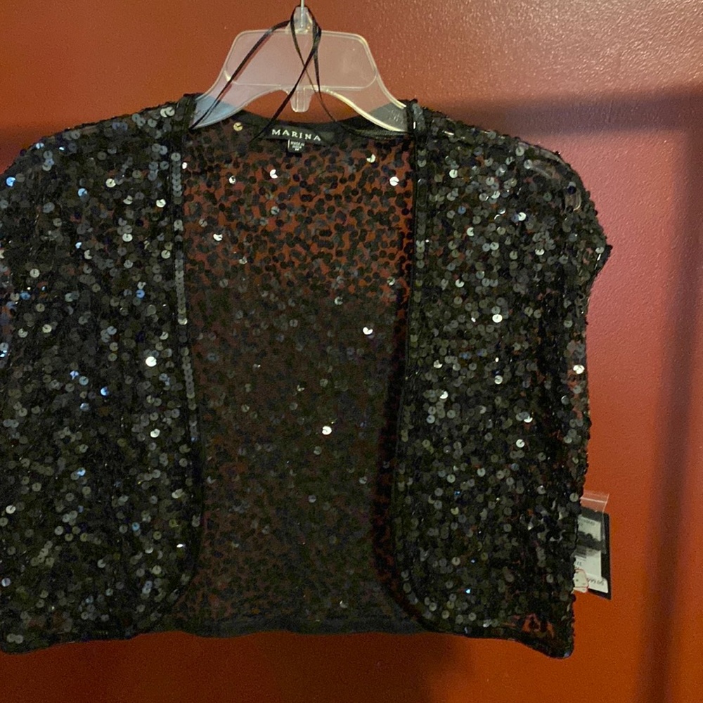Black evening bolero
